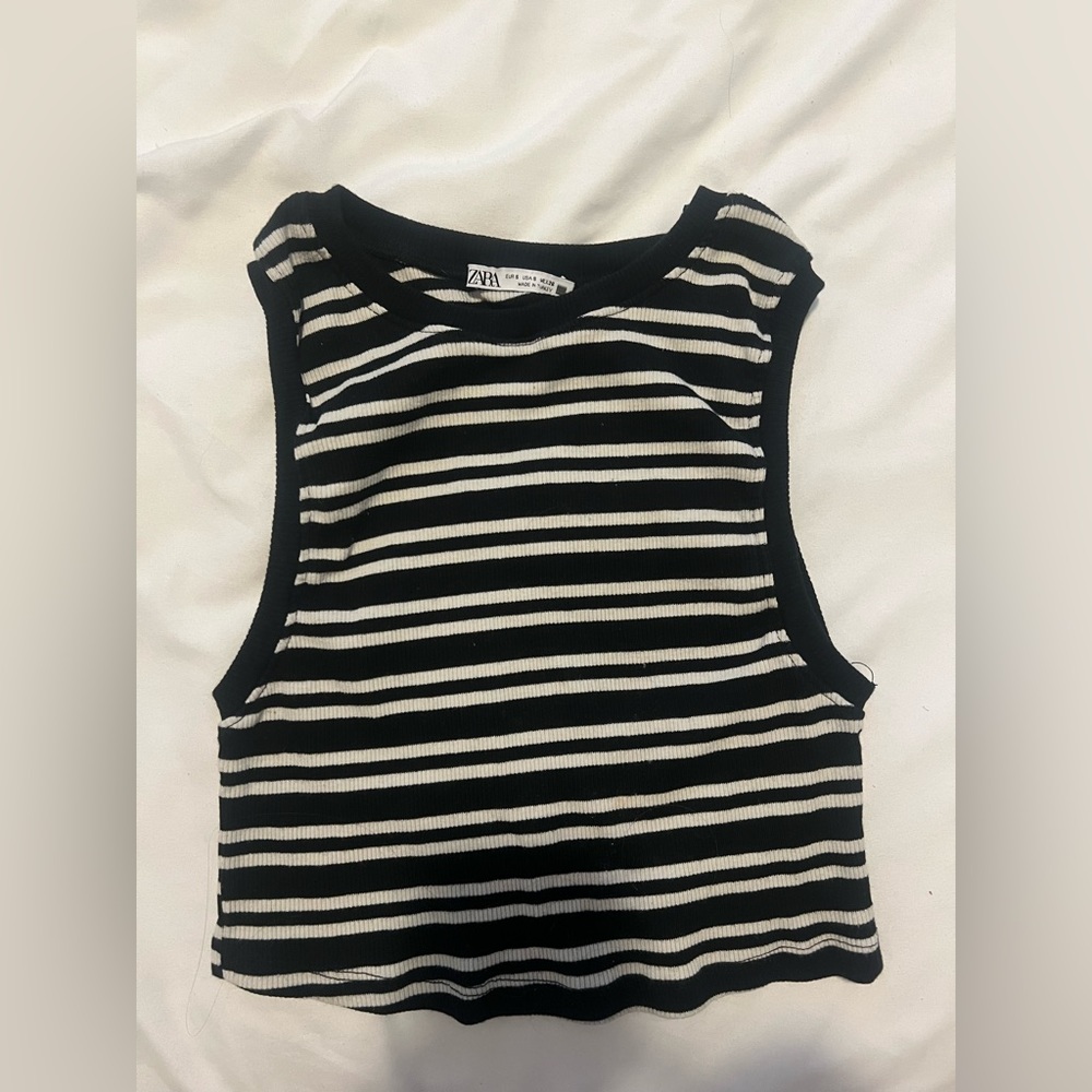 Zara striped tank top
